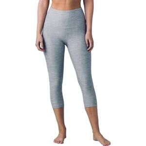 NWT prAna Kimble Capri Cropped Athletic Pants Carbon Heather Gray Women’s Size S